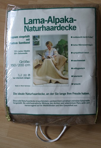 Lama-Alpaka-Naturhaardecke