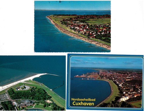 Cuxhaven luftbilder - ak, cuxhaven,