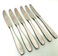 WMF Berlin Cromargan Besteck 6 Obstmesser Kuchenmesser 16,8 cm Messer