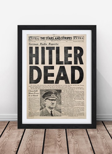 Hitler tote gerahmter druck - gerahmter,