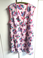 Kittel Schürze Zofe Sissy Dederon Nylon Gr.54/56 Neu! BW 73cm L 90cm ITA DDR