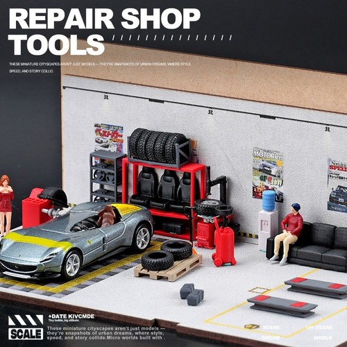 Diorama auto reparatur - diorama,