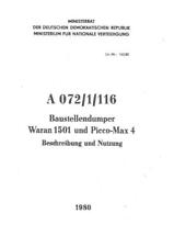 300599 Bedienung Dumper Picco