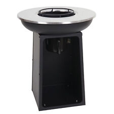 B-Ware Feuerschale mit Grillplatte MCW-K97, Stahl Edelstahl, Ø59cm schwarz