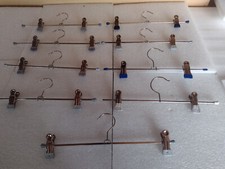 9 kleiderbügel für hosen metall verstellbar länge ca 30 cm