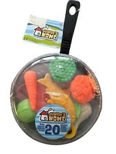 Pfanne mit Lebensmittel - Spielküche Zubehör - Junior's Home - 20 Teile Neu