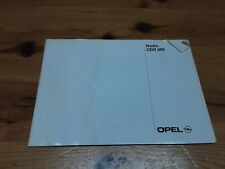 Opel Radio CDR 500  bedienungsanleitung  2001