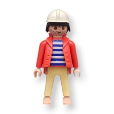 Playmobil Figur Mann Hafen Matrose Streifenhemd Seemann Schiff Arbeit Meer