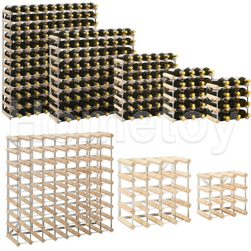 Kiefer massiv holz weinregal - kiefer,