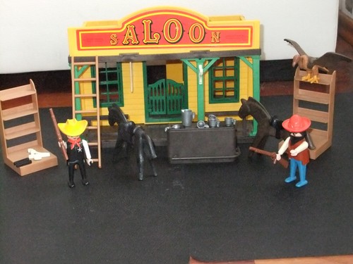 Vintage set playmobil saloon - set,,
