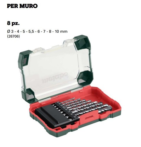 Metabo 8er set - 8er, wandbohrer