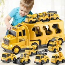 7 in 1 Fahrzeug Spielzeugauto Kinder Geschenk Spielzeug ab 2 3 4 Jahre Junge NEU