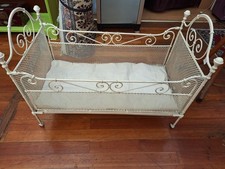 Antik Puppenbett Babybett um