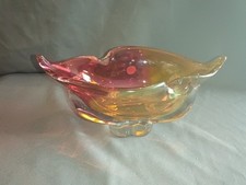 Große schwere Glas Schale-