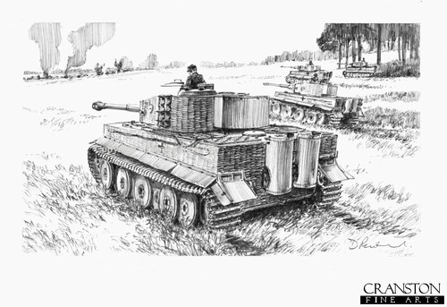 German military art print