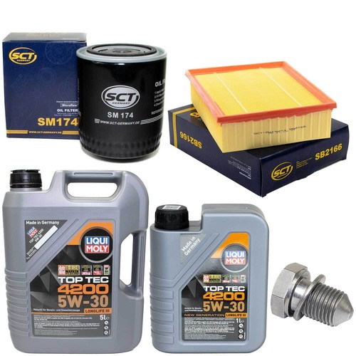 Motoröl filter set 6 - motoröl, 5w-30