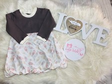 Kleid/Ballonkleid/Taufkleid Mädchen Gr. 68 Blätter