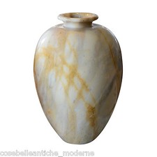 Mittelstück Vase Aus Gelbem Siena Marmor Vase Aus Marmor CLASSIC HOME DESIGN
