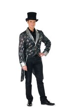 Frack schwarz-silber