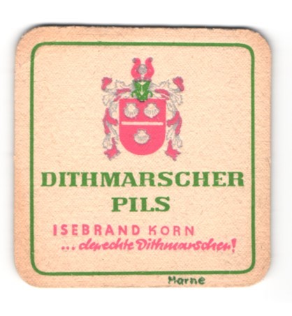 Bierdeckel dithmarschen pils - bierdeckel,
