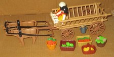 Farmer mit Ochsenkutsche / Leiterwagen...084