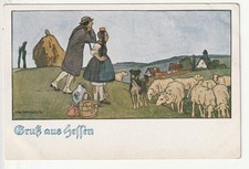 AK  Gruß aus Hessen ,  sehr