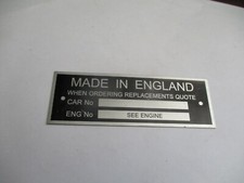 Nameplate plate triumph - plate,