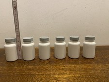 6x Weithalsflasche 100ml Plastikflasche Aufbewahrungsdose Medikamentendose 9x5cm