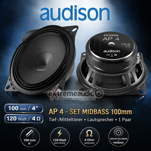 Audison mitteltöner 10 - 4,