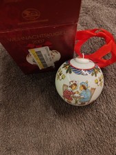 Hutschenreuther Porzellankugel Weihnachtskugel Kugel 2007 in OVP