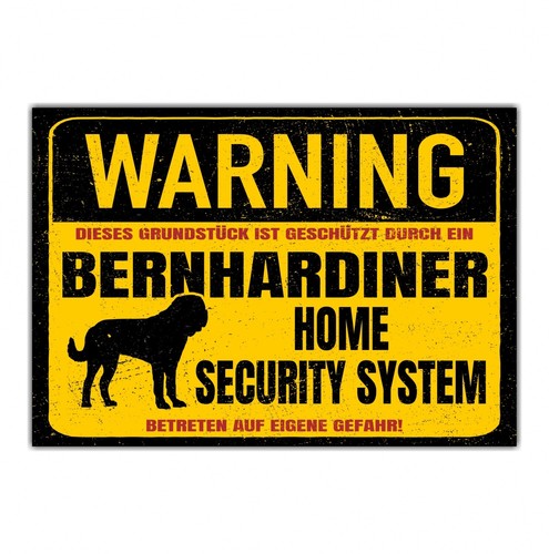 Bernhardiner dog schild - dog,