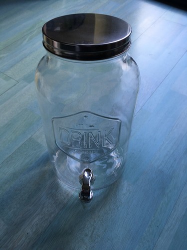 Glaskrug glasflasche mit - glaskrug,