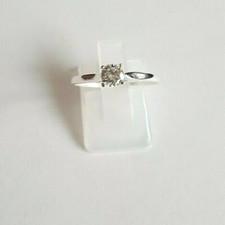 Silberring 925 Silber - Solitär Ring mit CZ - Verlobungsring, Gr. 46 bis Gr. 66