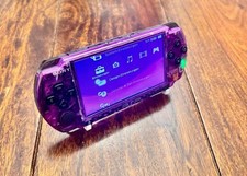 Sony PSP-3000 Playstation Portable Handheld Konsole Clear Purple Shell Custom
