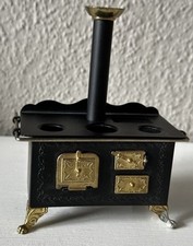 Miniatur Herd Ofen REUTTER Puppenstube Küche 1:12 Metall komplett, benutzt