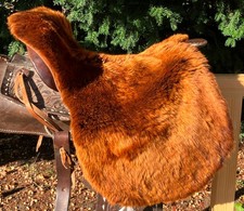 Lammfell Sattelbezug