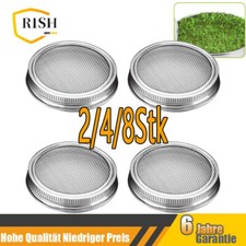 86mm Edelstahl Rund Deckel Für Keimglas Sprossengläser Keimgerät Belüftung DE