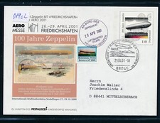 019c2) Zeppelin NT, AERO-MESSE, GAU 2001 mit person.Adresse ohne Cod.