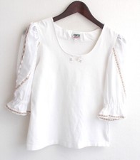 Damen Trachten Shirt weiß m