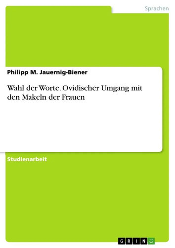 Wahl der worte ovidischer - wahl,
