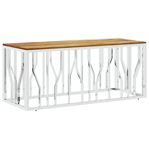 Couchtisch silbern edelstahl - couchtisch,