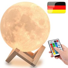 Mondlampe 3d Mondleuchte Nachtlicht Tischlampe kabellos dimmbar Nachtleuchte