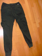 Jungen Hose Jeans  Cargo slim schwarz von Reell Gr. S normal