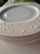 Rosenthal Zauberflöte großer Speiseteller Teller 26,5cm in Weiß Björn Wiinblad 