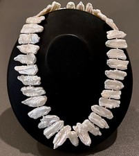 925/- Perlenkette, 45 cm lang