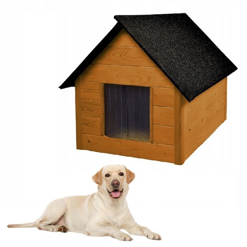 Qls hundehütte aus holz - hundehütte,