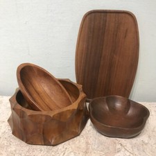 4x Schale Holz Schalenset