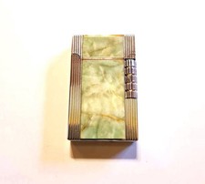 Vintage  Feuerzeug/Luxus Feuerzeug/Sammler Feuerzeug/grün und silber