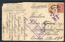 AK Russland mit Zensurstempel