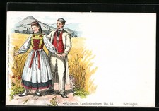 Lithographie Betzingen, Paar